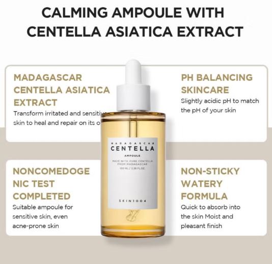 SKIN1004 Centella Air-Fit Suncream 50ml SPF30, Toning Toner 210ml, Cleansing Oil 200ml, Centella Ampoule 100ml & Face Scrubber | Complete Skincare Set for Sun Protection, Toning, Cleansing, and Hydration 760ml 4