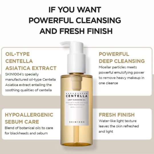 SKIN1004 Centella Air-Fit Suncream 50ml SPF30, Toning Toner 210ml, Cleansing Oil 200ml, Centella Ampoule 100ml & Face Scrubber | Complete Skincare Set for Sun Protection, Toning, Cleansing, and Hydration 760ml 5