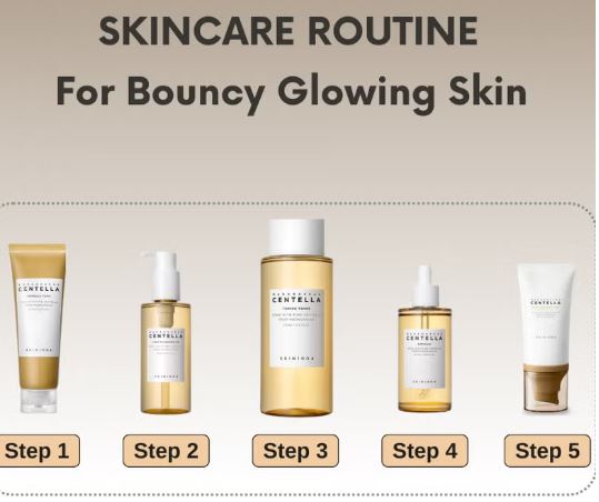 SKIN1004 Centella Air-Fit Suncream 50ml SPF30, Toning Toner 210ml, Cleansing Oil 200ml, Centella Ampoule 100ml & Face Scrubber | Complete Skincare Set for Sun Protection, Toning, Cleansing, and Hydration 760ml 7