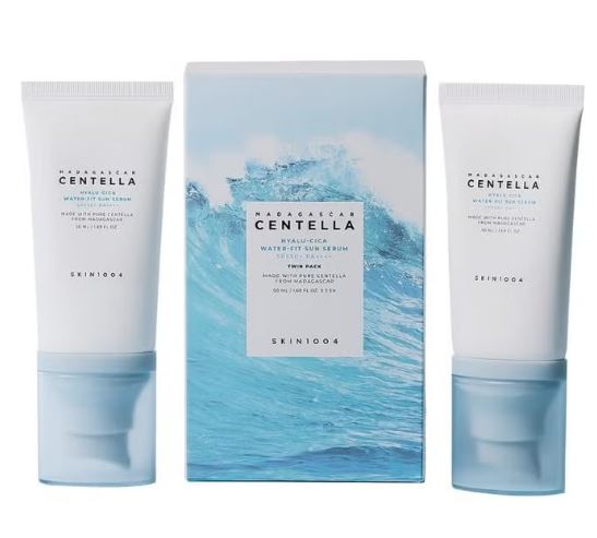 SKIN1004 Madagascar Centella Hyalu-Cica Water-Fit Sun Serum (50ml x 2) Twin Pack