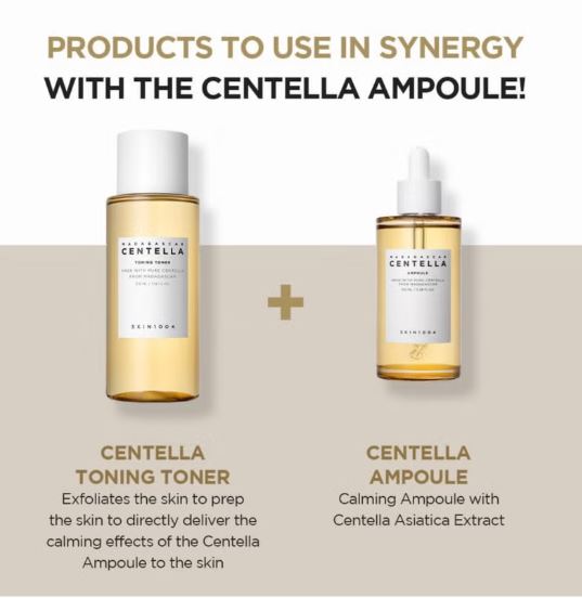 SKIN1004 Madagascar Centella Toning Toner 210ml, Cleansing Oil 200ml, Centella Ampoule 100ml & Face Scrubber | Complete Skincare Set for Toning, Cleansing, and Hydration 510ml 3