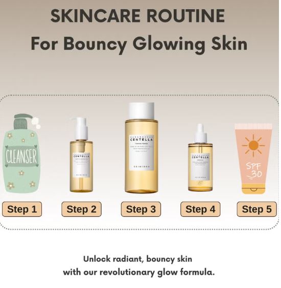 SKIN1004 Madagascar Centella Toning Toner 210ml, Cleansing Oil 200ml, Centella Ampoule 100ml & Face Scrubber | Complete Skincare Set for Toning, Cleansing, and Hydration 510ml 8