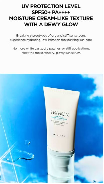 SKIN1004 Madagascar Centella Hyalu-Cica Skincare Trio: SPF50+ Sun Serum, Anti-Dark Spot Brightening Toner, & Rejuvenating First Ampoule 360ml 2