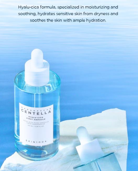 SKIN1004 Madagascar Centella Hyalu-Cica Skincare Trio: SPF50+ Sun Serum, Anti-Dark Spot Brightening Toner, & Rejuvenating First Ampoule 360ml 3