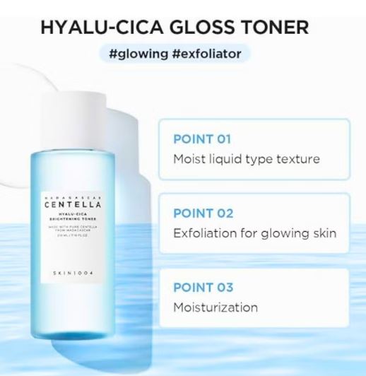 SKIN1004 Madagascar Centella Hyalu-Cica Skincare Trio: SPF50+ Sun Serum, Anti-Dark Spot Brightening Toner, & Rejuvenating First Ampoule 360ml 5