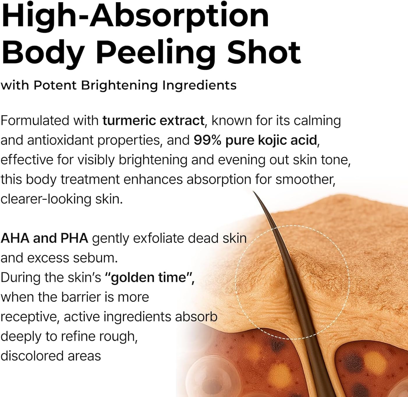 Dark Spots, Dull Skin & Uneven Tone Corrector — Dr.Melaxin Peel Shot Exfoliating Kojic Acid & Turmeric Brightening Spray 6