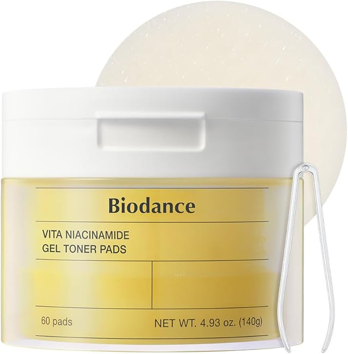 Biodance Vita Niacinamide Gel Toner Pads, 60Pads