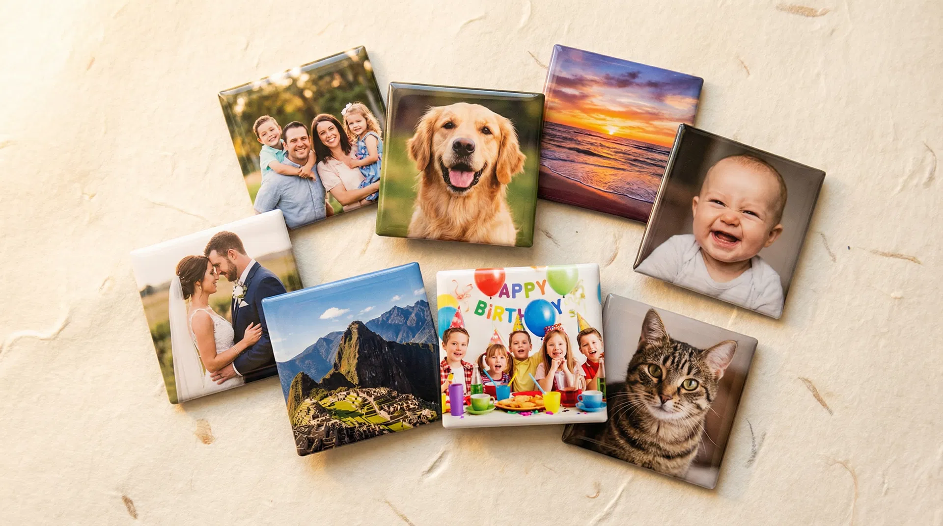 Custom photo magnets