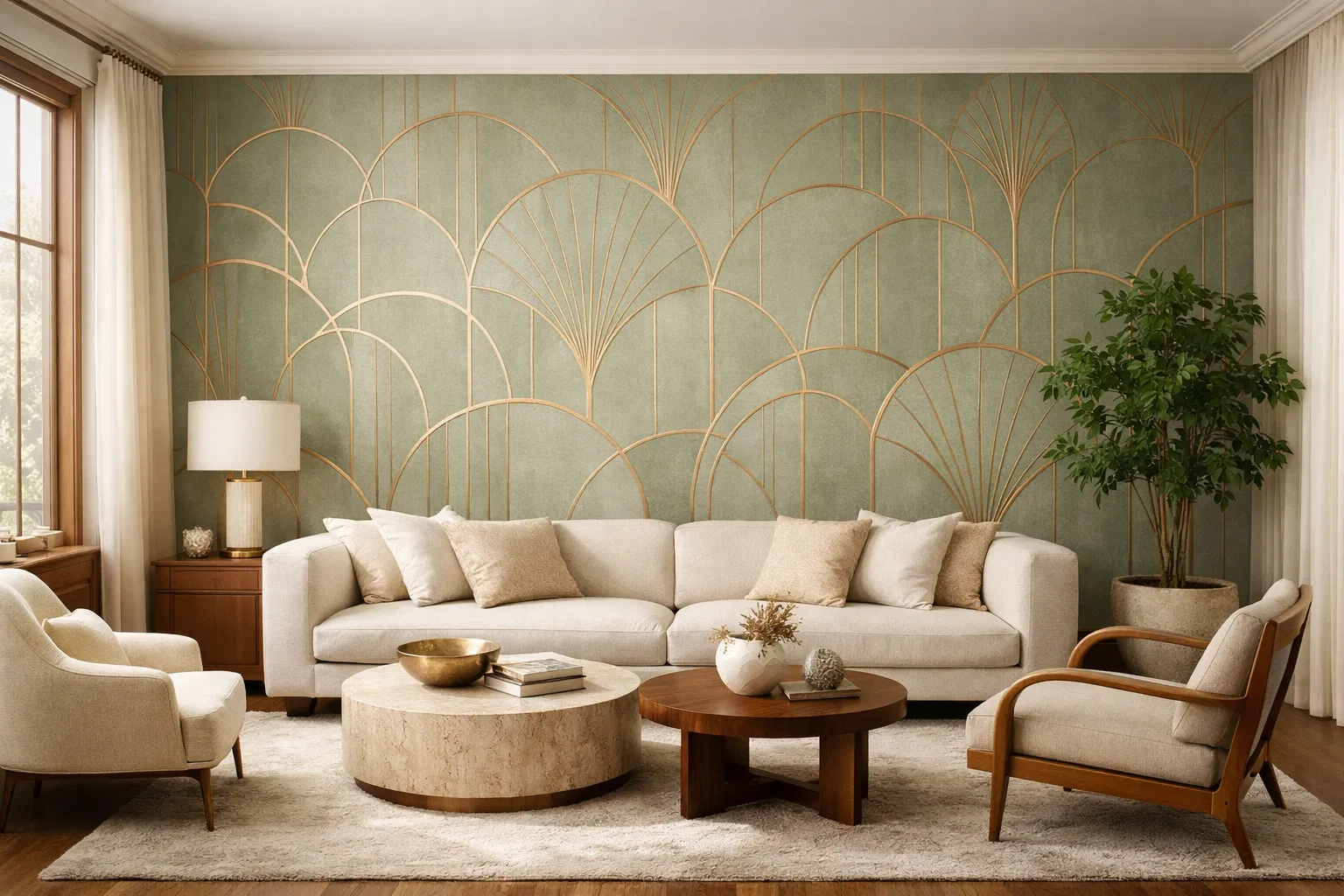 Luxury wallpaper installation
