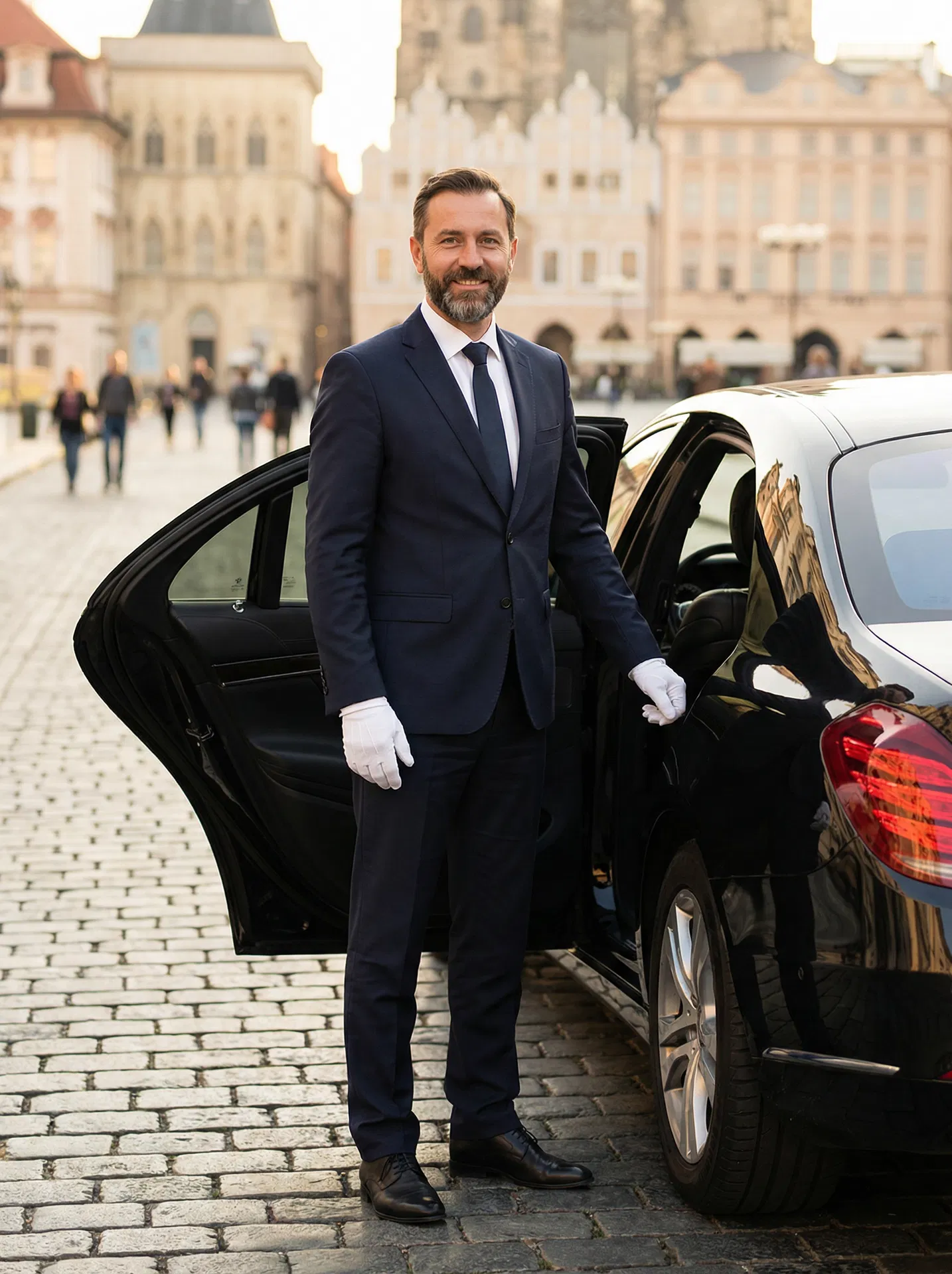 Professionele chauffeur