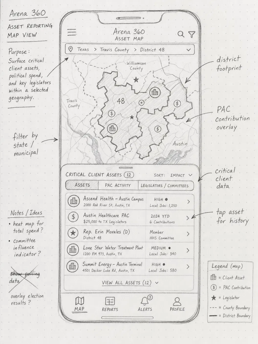 Asset Reporting Map