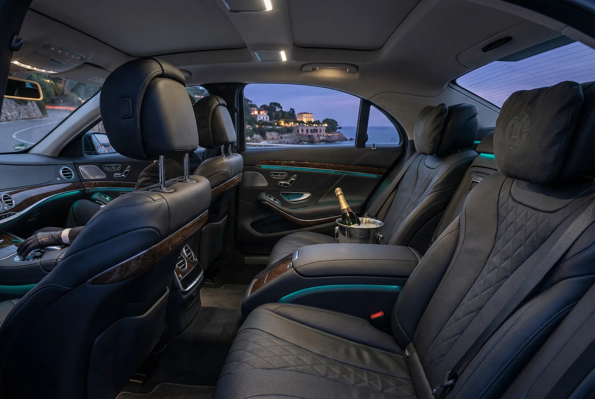 Intérieur Mercedes VTC Cannes - Chauffeur privé