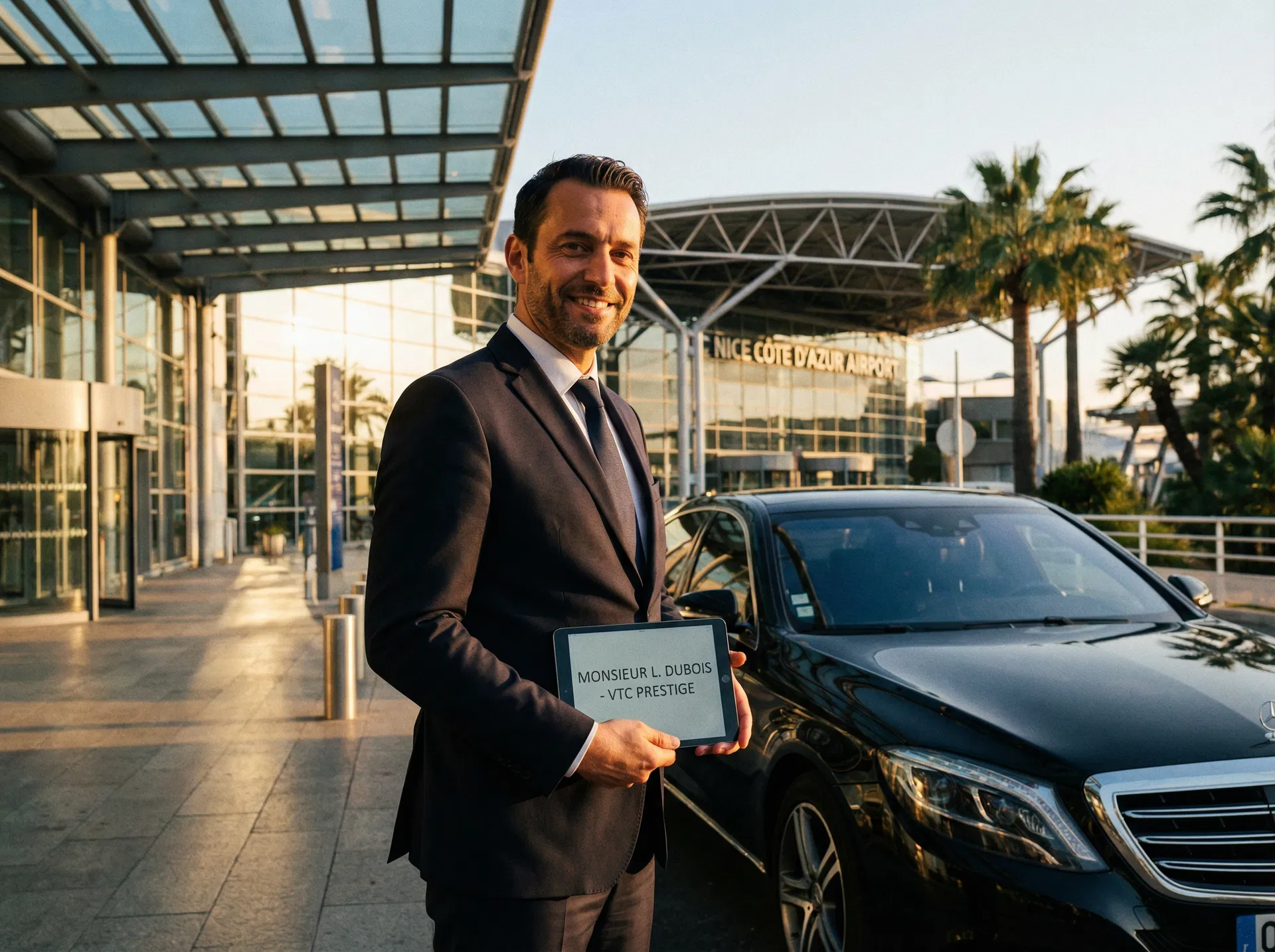 Transfert aéroport Nice Côte d'Azur — Chauffeur VTC Nice — Grande Remise Nice