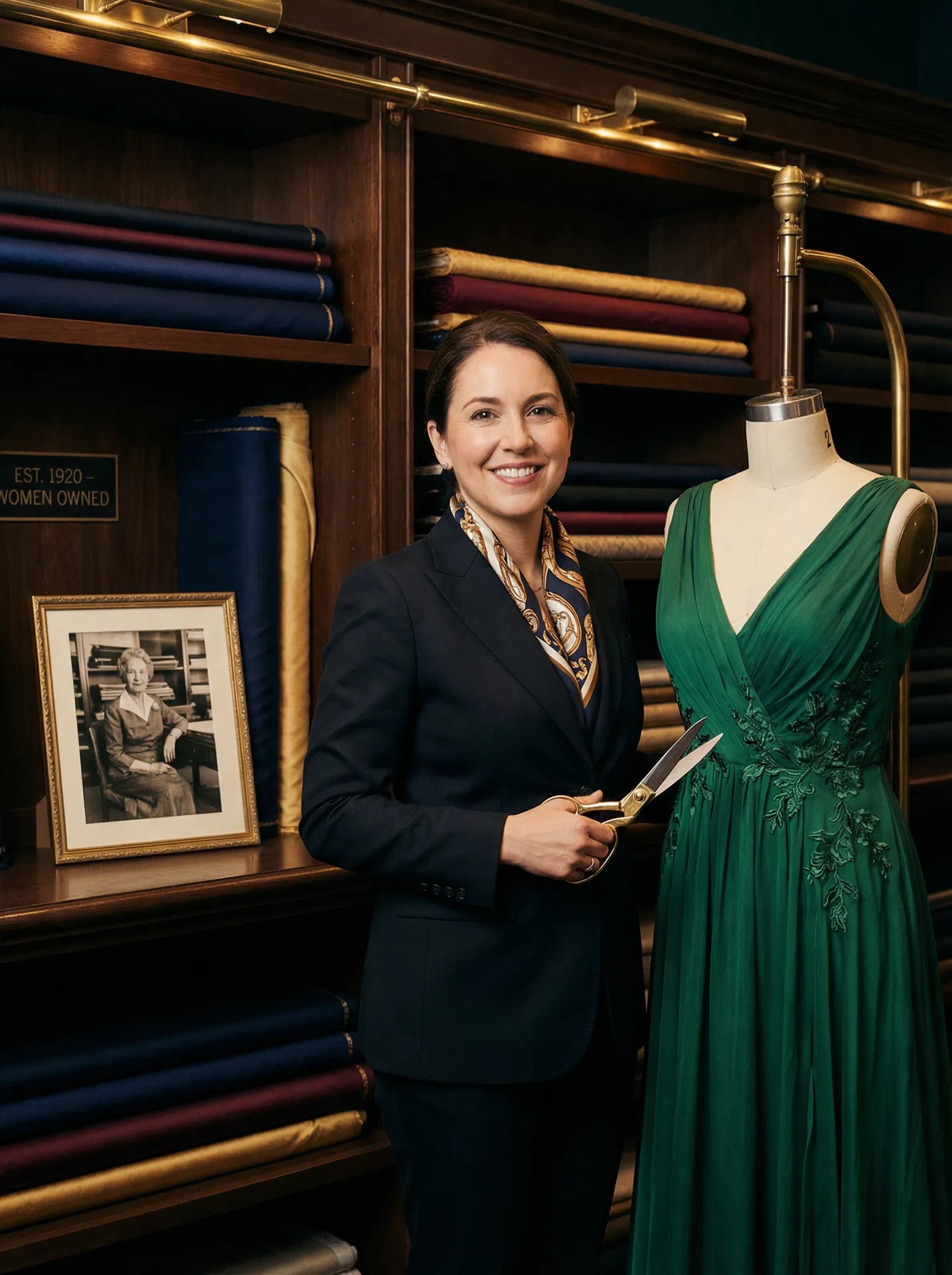 Professional seamstress at House of Termeh — Women-owned tailoring boutique in Germantown, MD