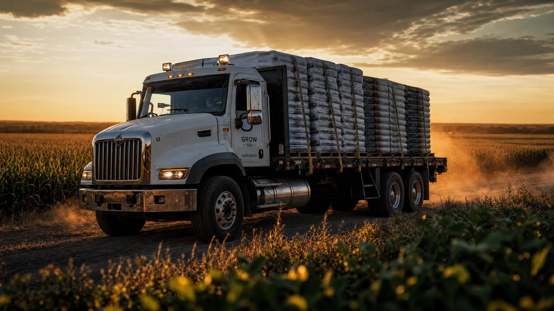 Agricultural logistics truck
