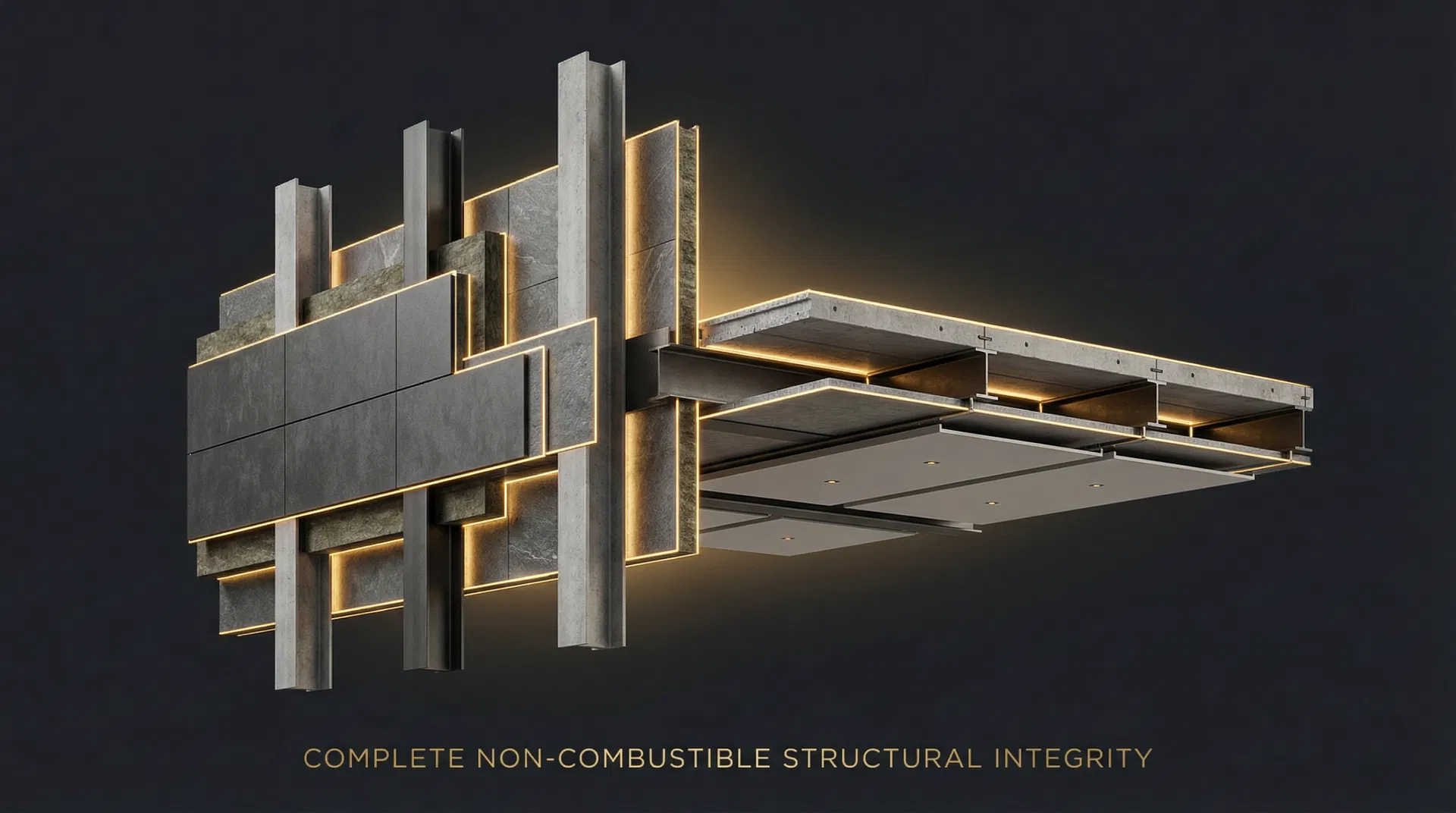 The Structural Envelope — ECO-SPAN floors and ceilings combined with ECOBUILT walls creating complete non-combustible structural protection