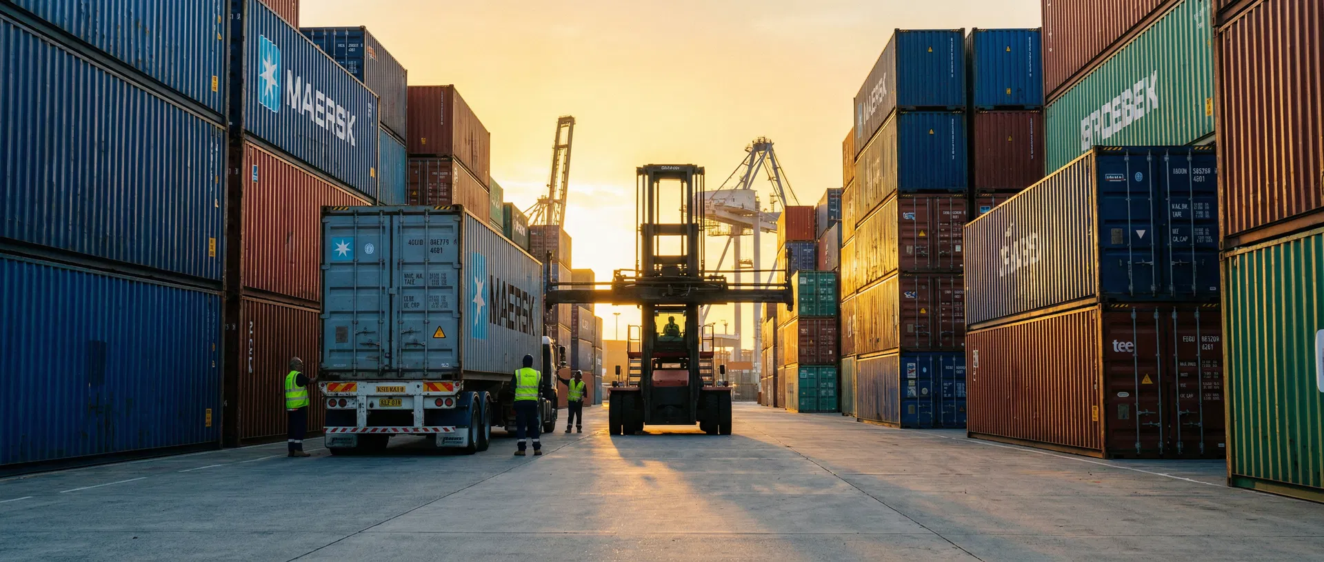 Shipping container yard operations