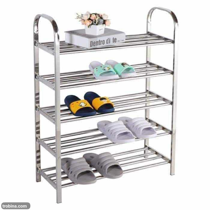 Étagère pour chaussures en acier