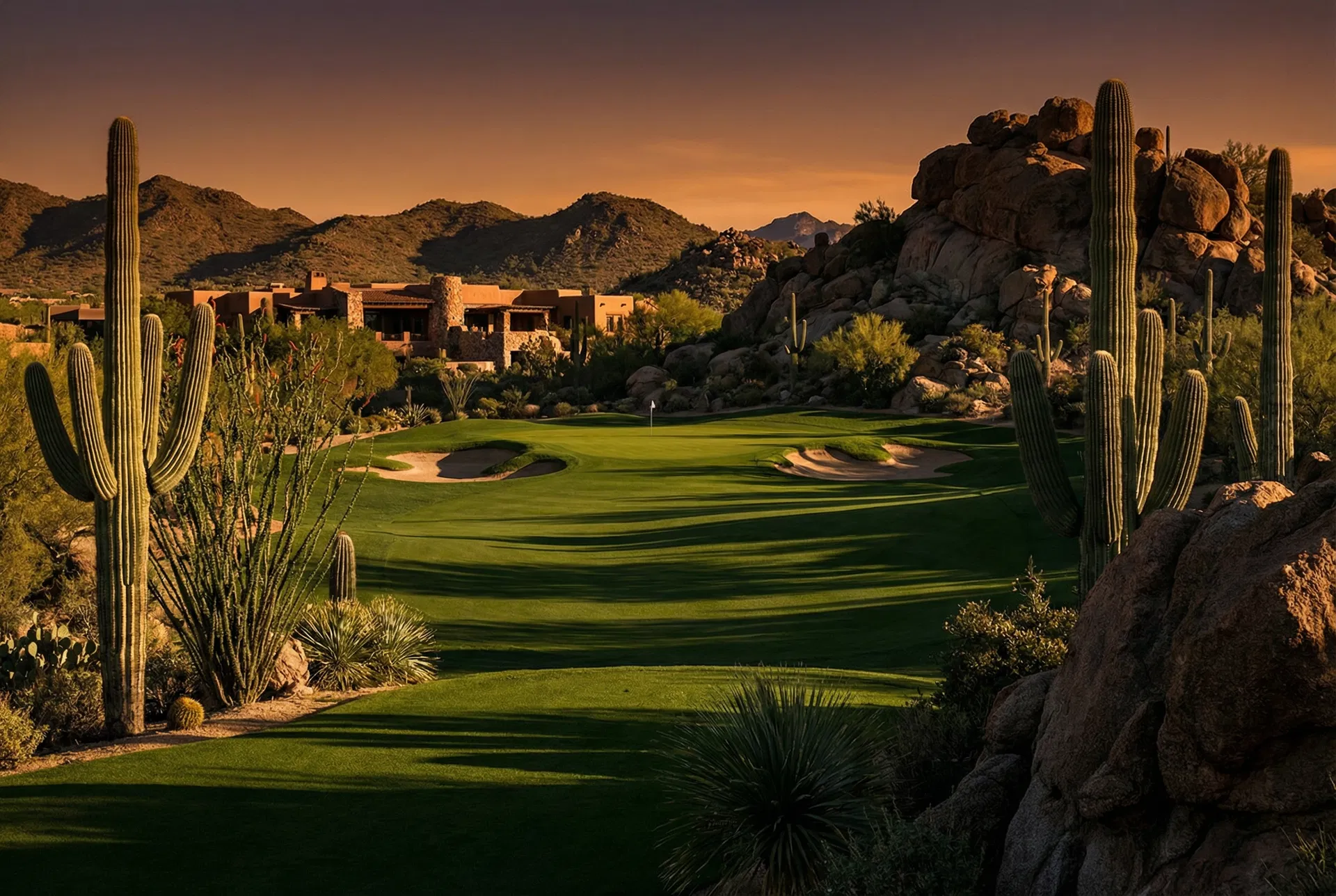 Private golf course in Scottsdale