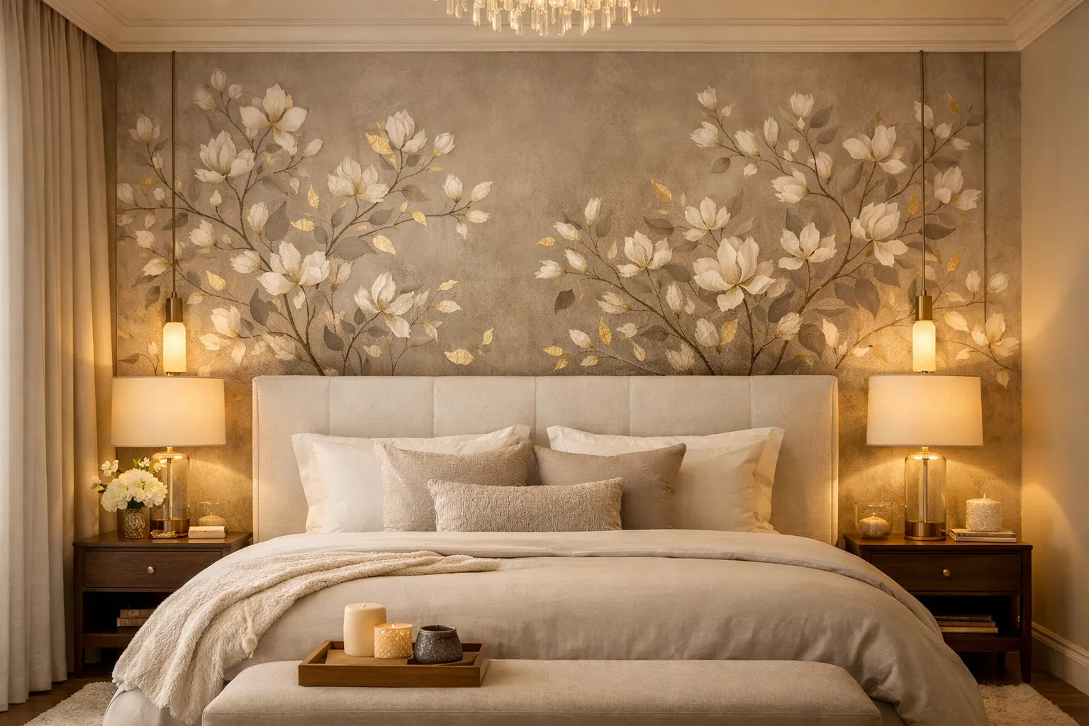 Elegant Botanical Wallpaper