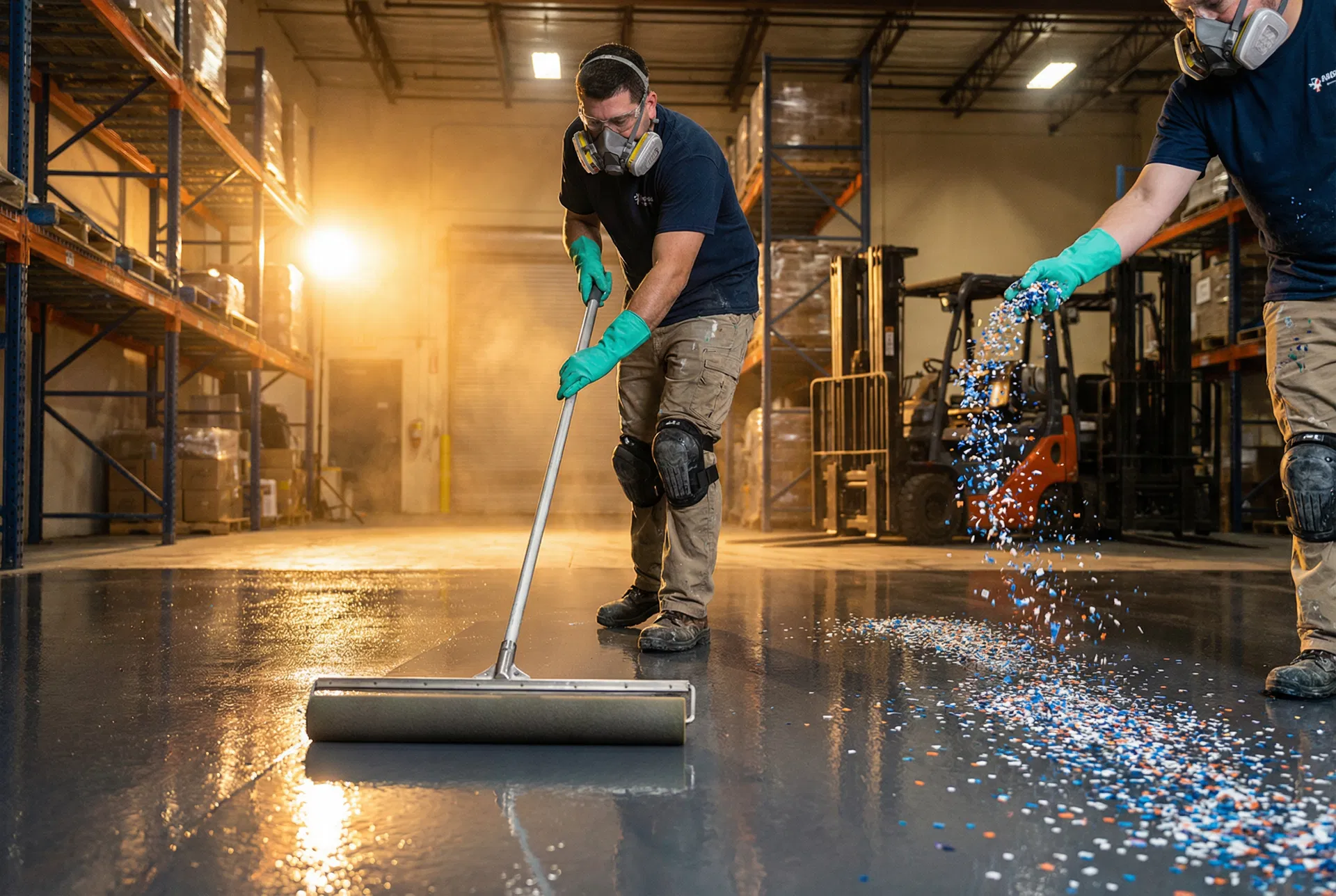 Instalación de epoxy