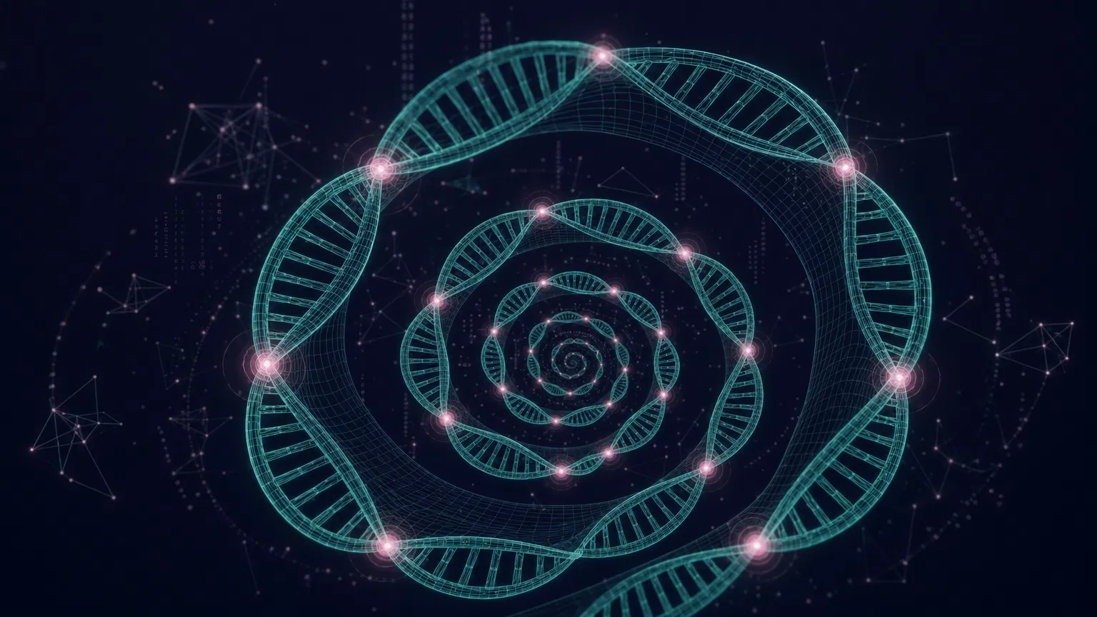 Self-referential DNA spiral forming a strange loop