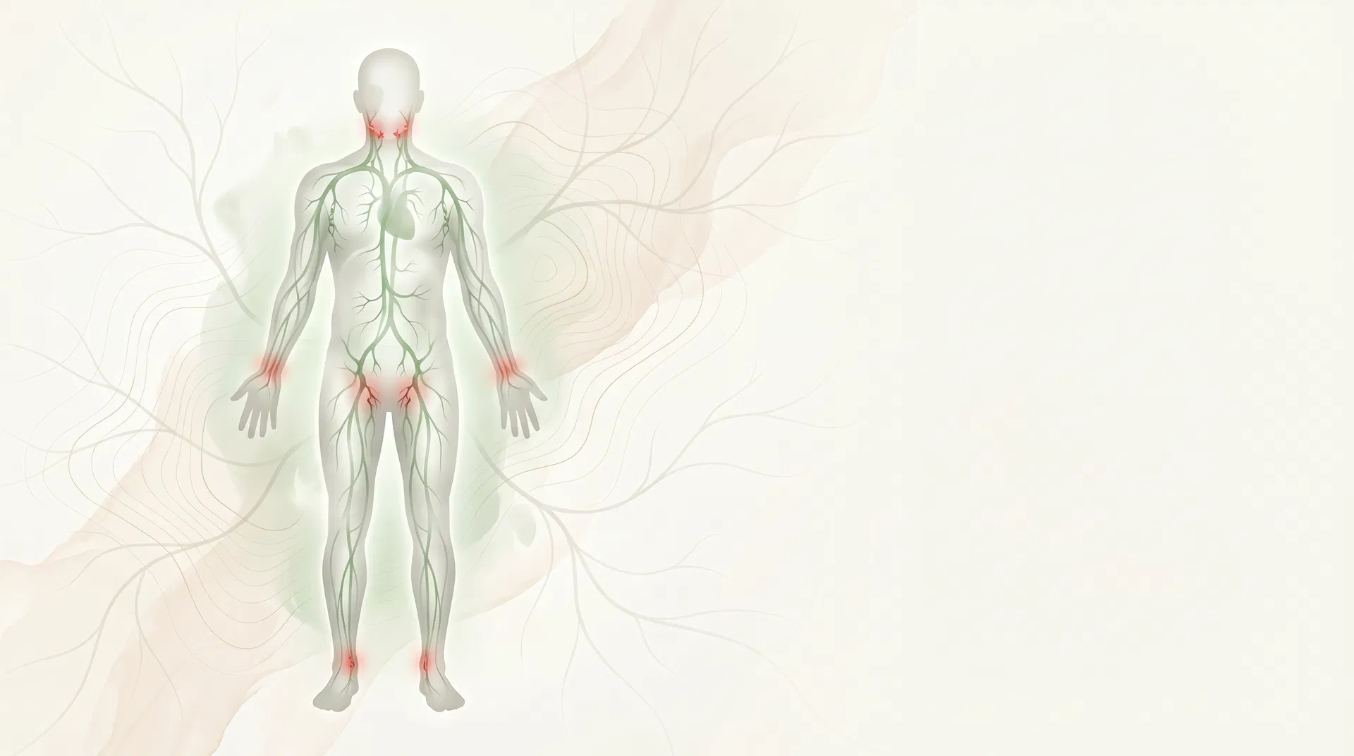 Soft luminous anatomy visualization of the lymphatic network