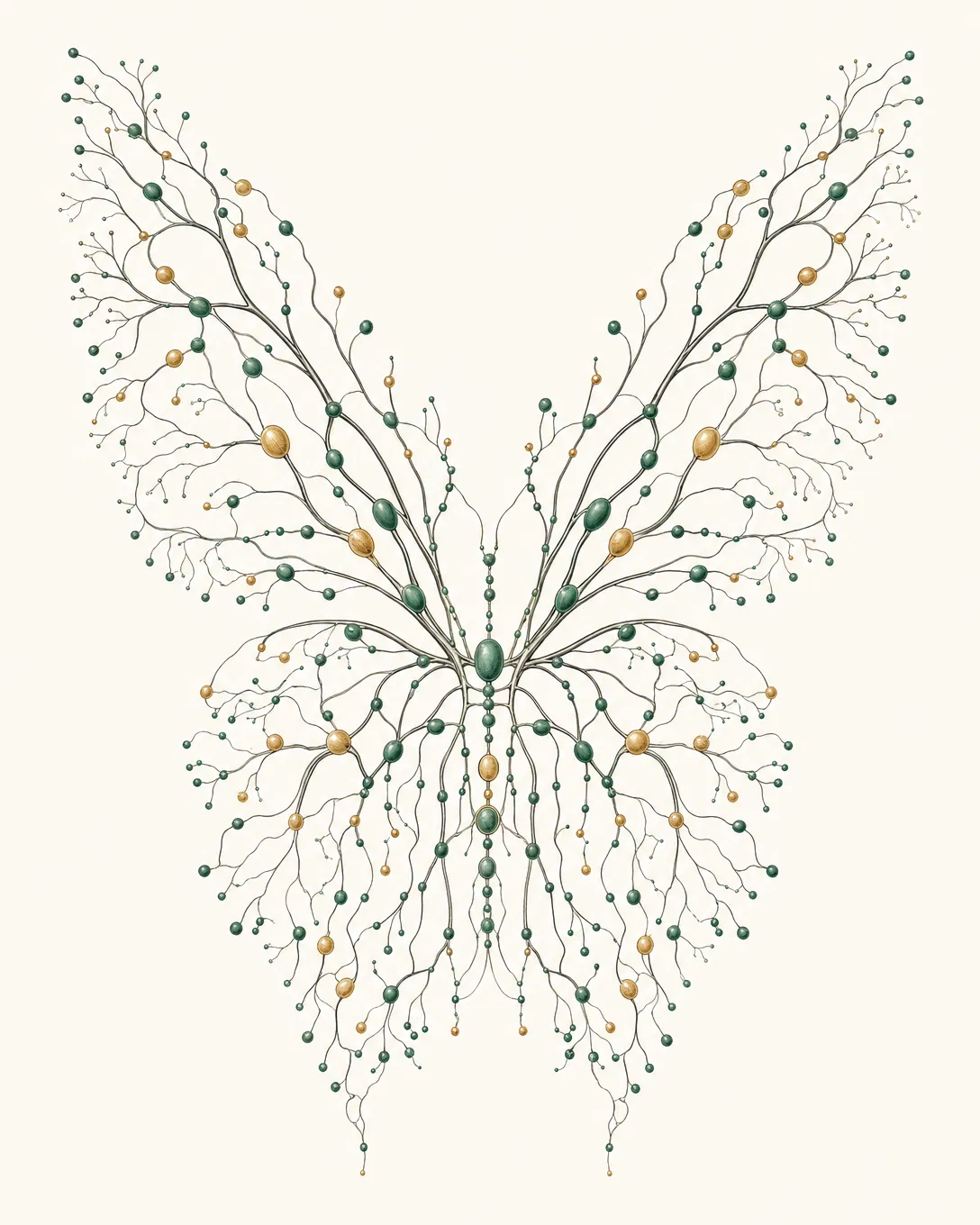 Lymphatic network illustration