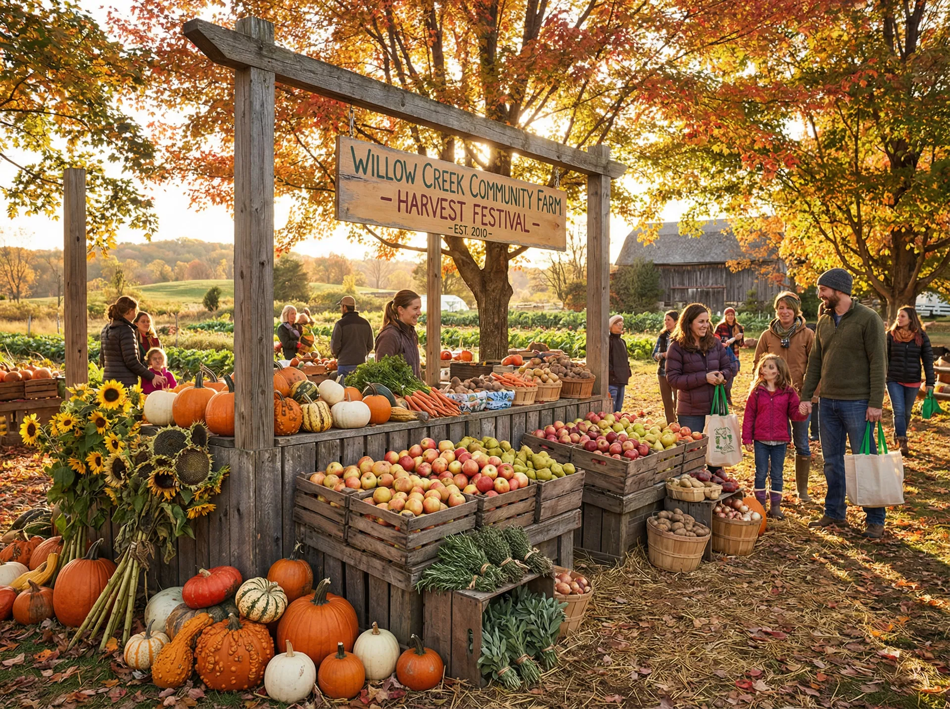 Seasonal harvest festival at Renewal Roots