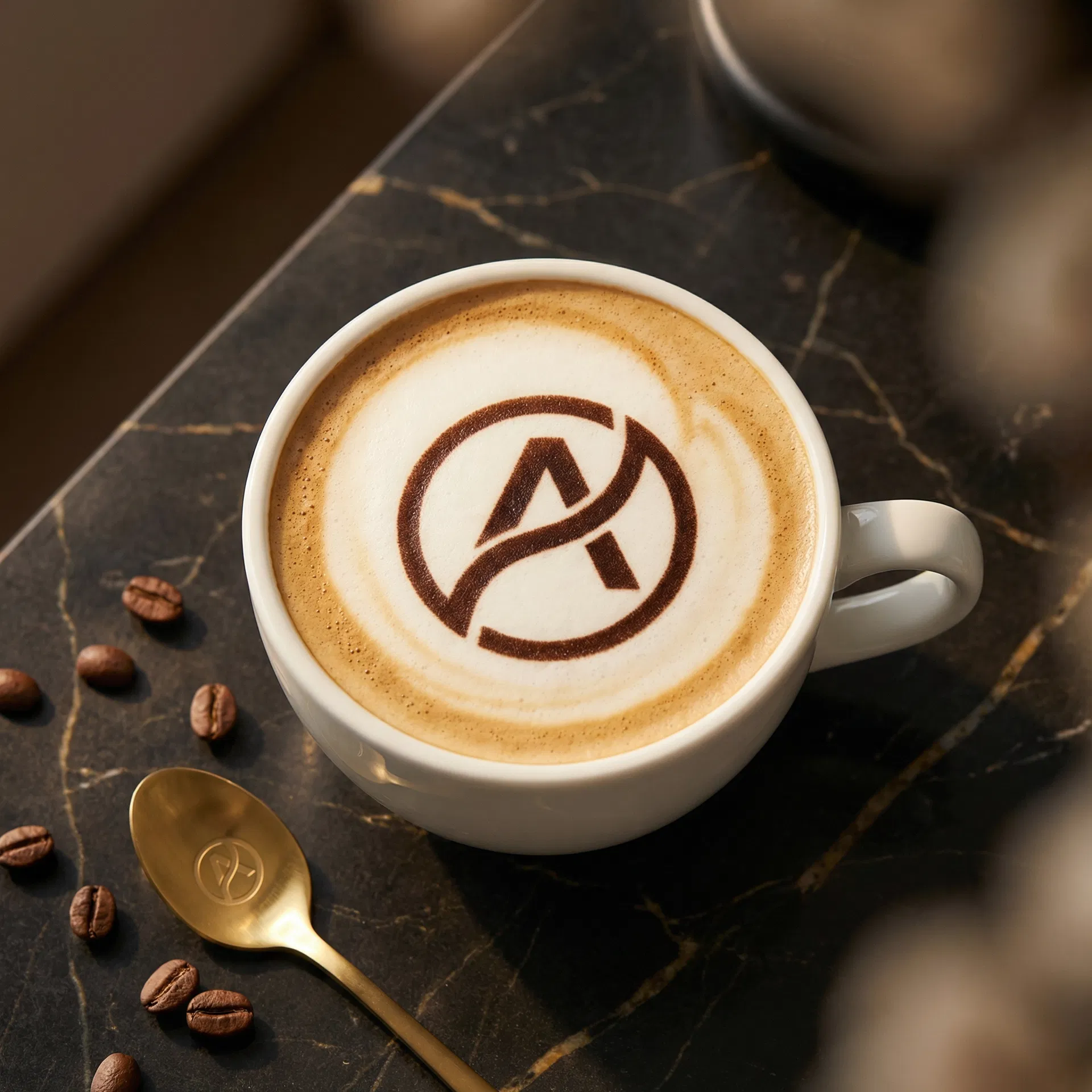 Ripple Maker custom logo latte art