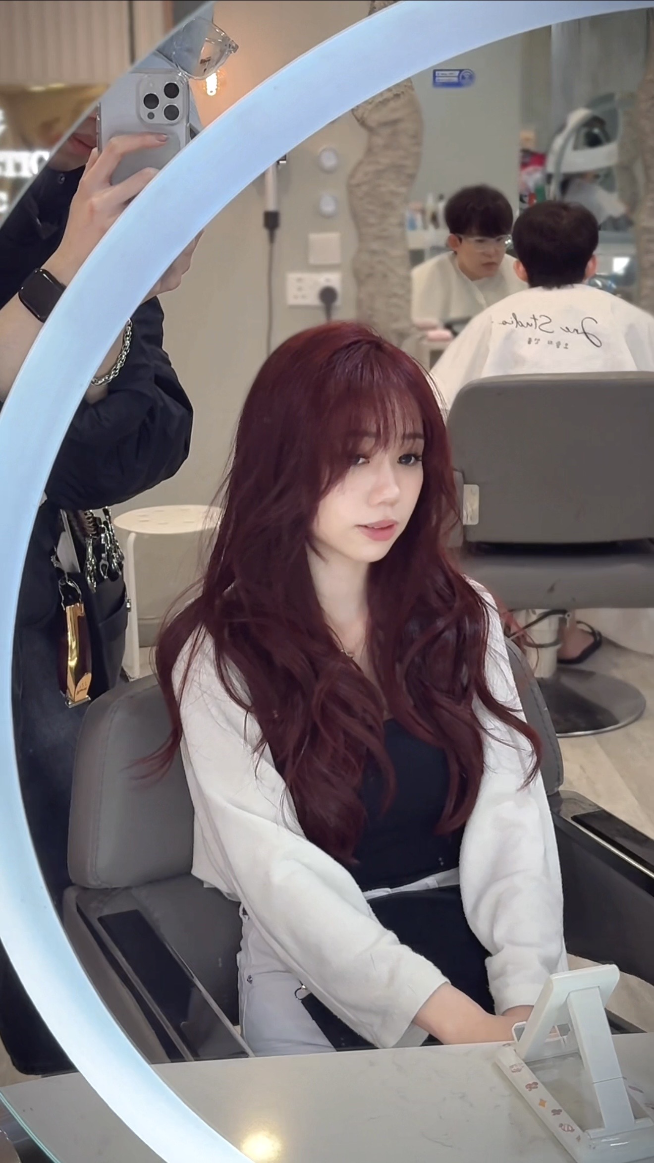 Raspberry pinkish brown