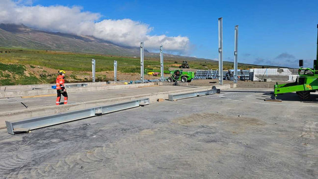 Fankuitu Egg Farm in Iceland: Steel Structure Installation Progress 2