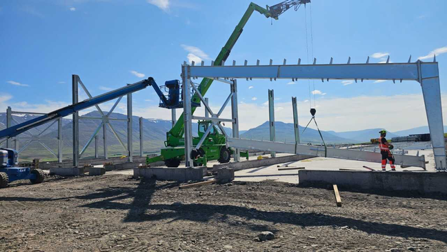 Fankuitu Egg Farm in Iceland: Steel Structure Installation Progress