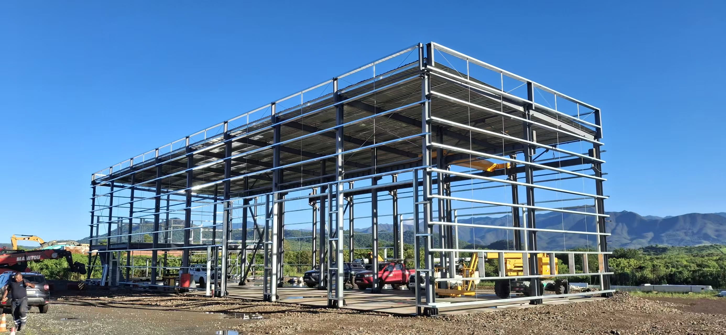Another successful steel structure warehouse project completed in New Caledonia! 2