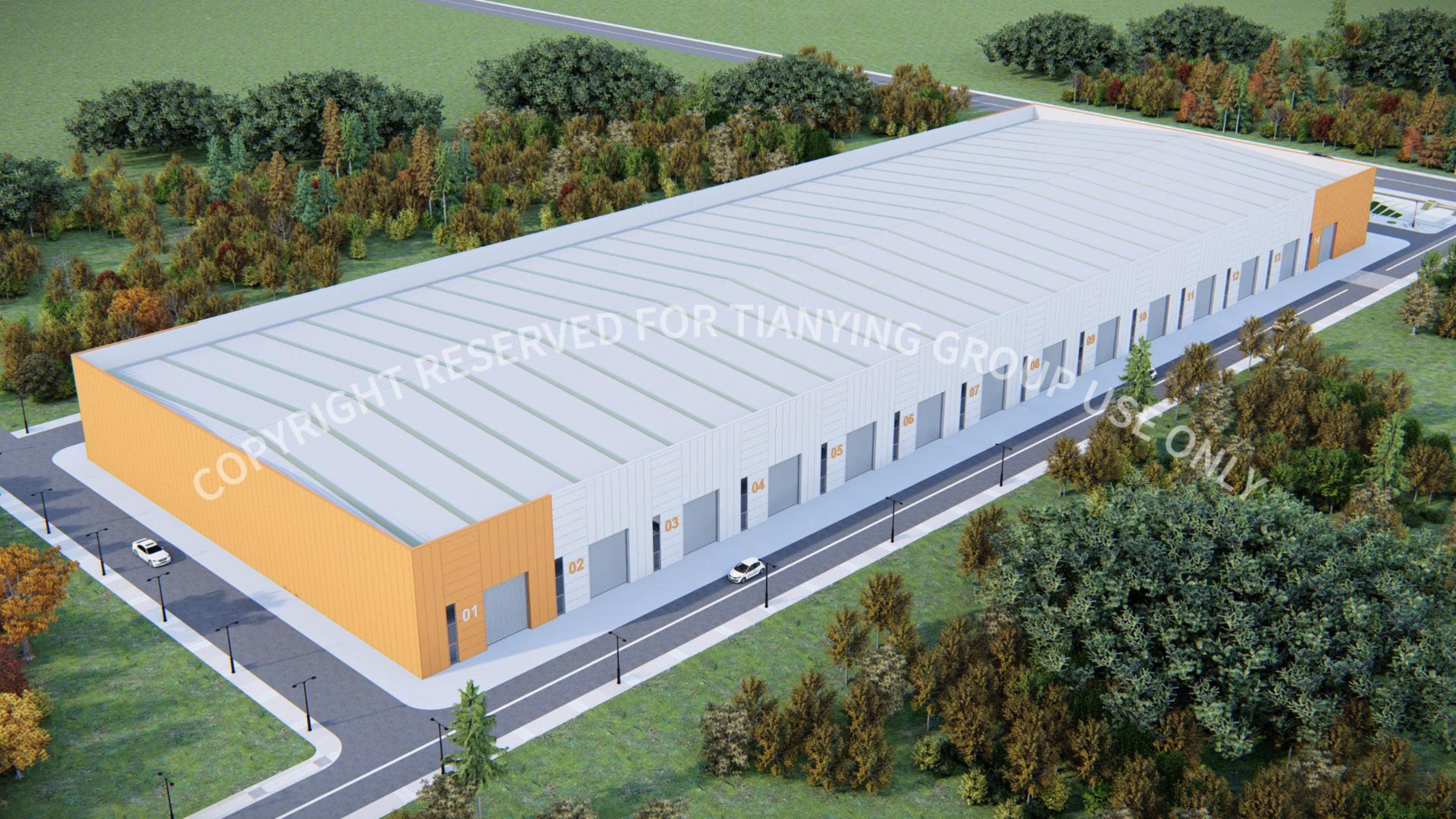 Modern Steel Structure Warehouse in Argentina | 3D Design & Industrial Building Animation