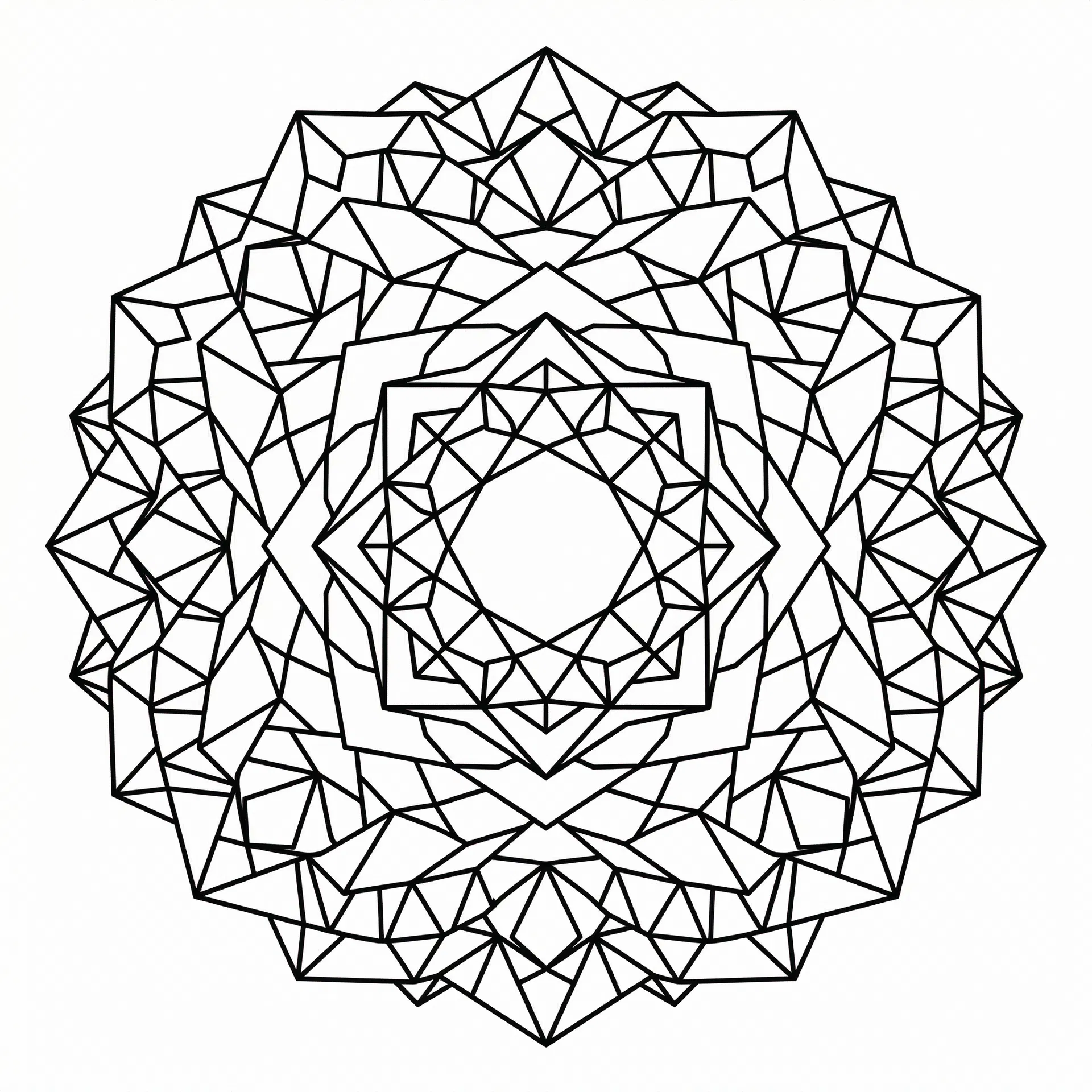 Numendra - Geometric Rose Logo