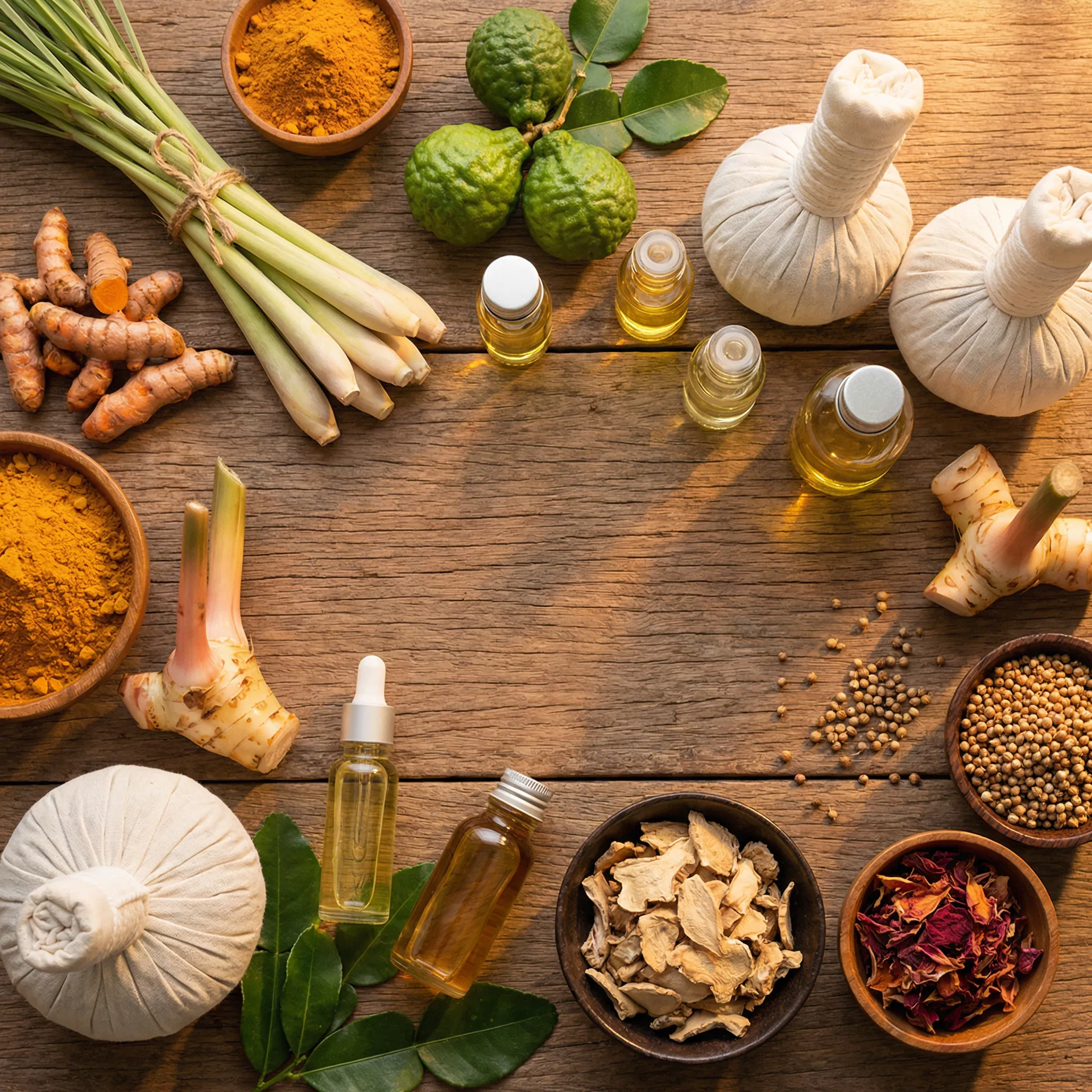 Thai herbal medicine massage