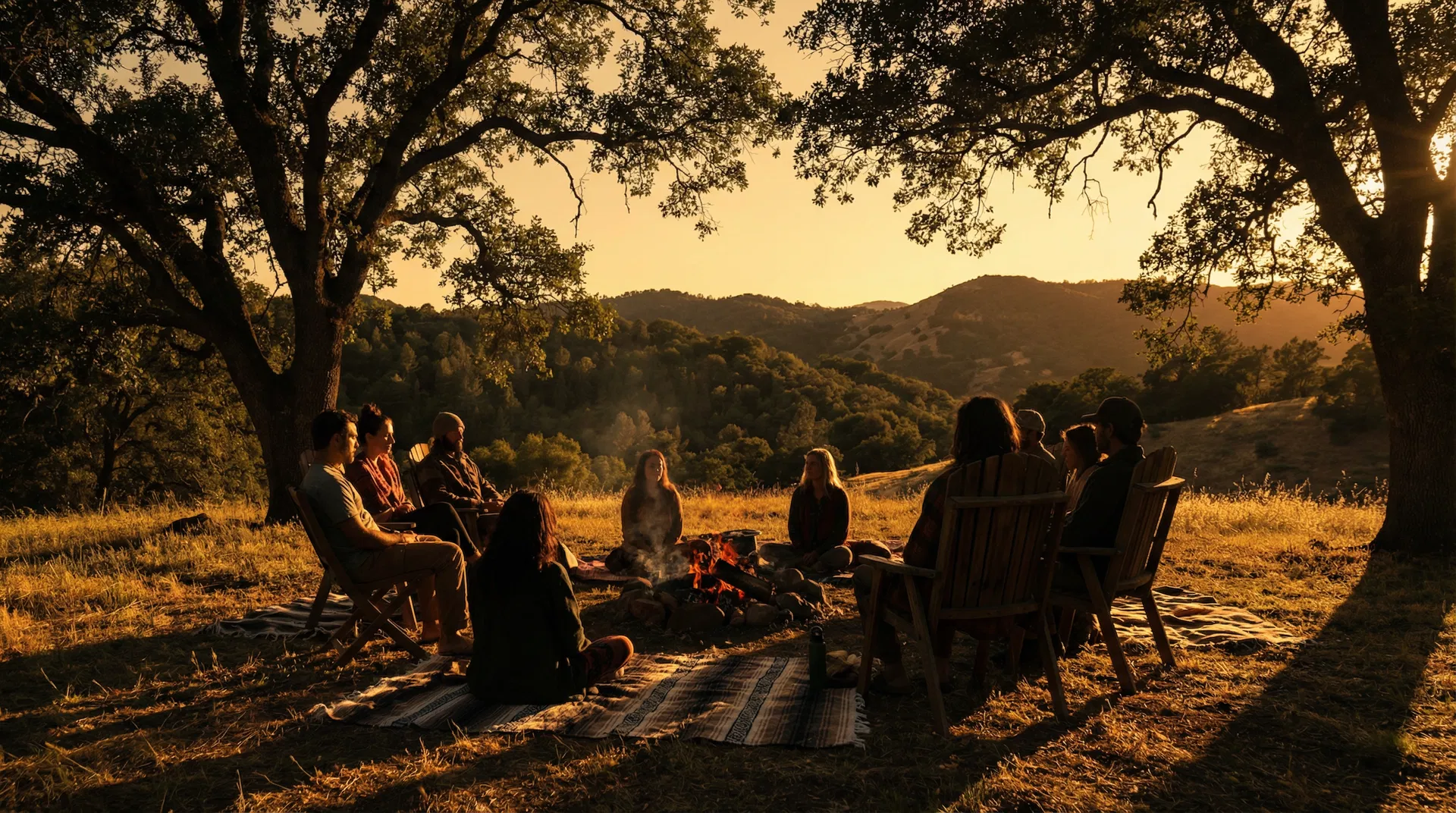 ALVARA Sanctuary — community gathering at golden hour