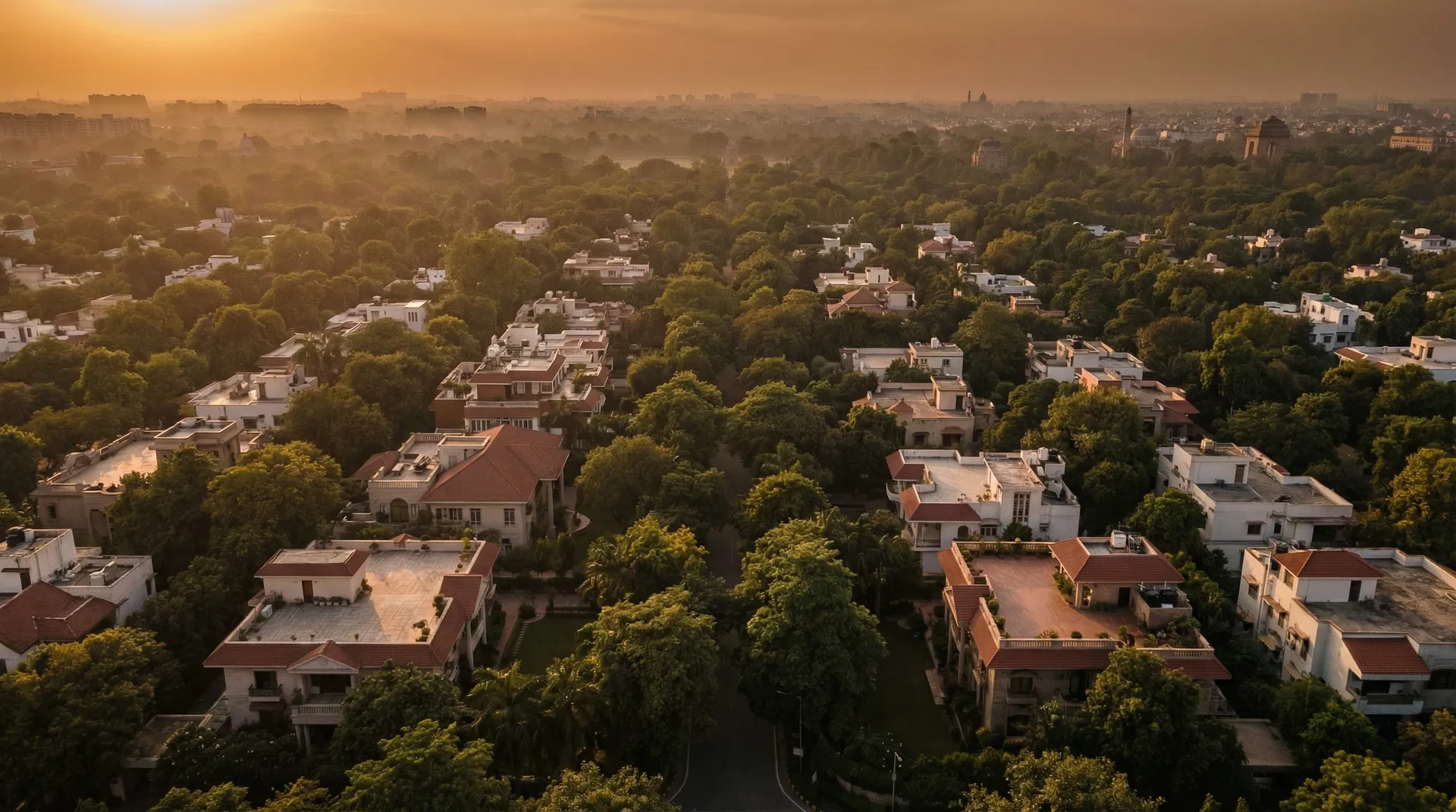 South Delhi aerial view