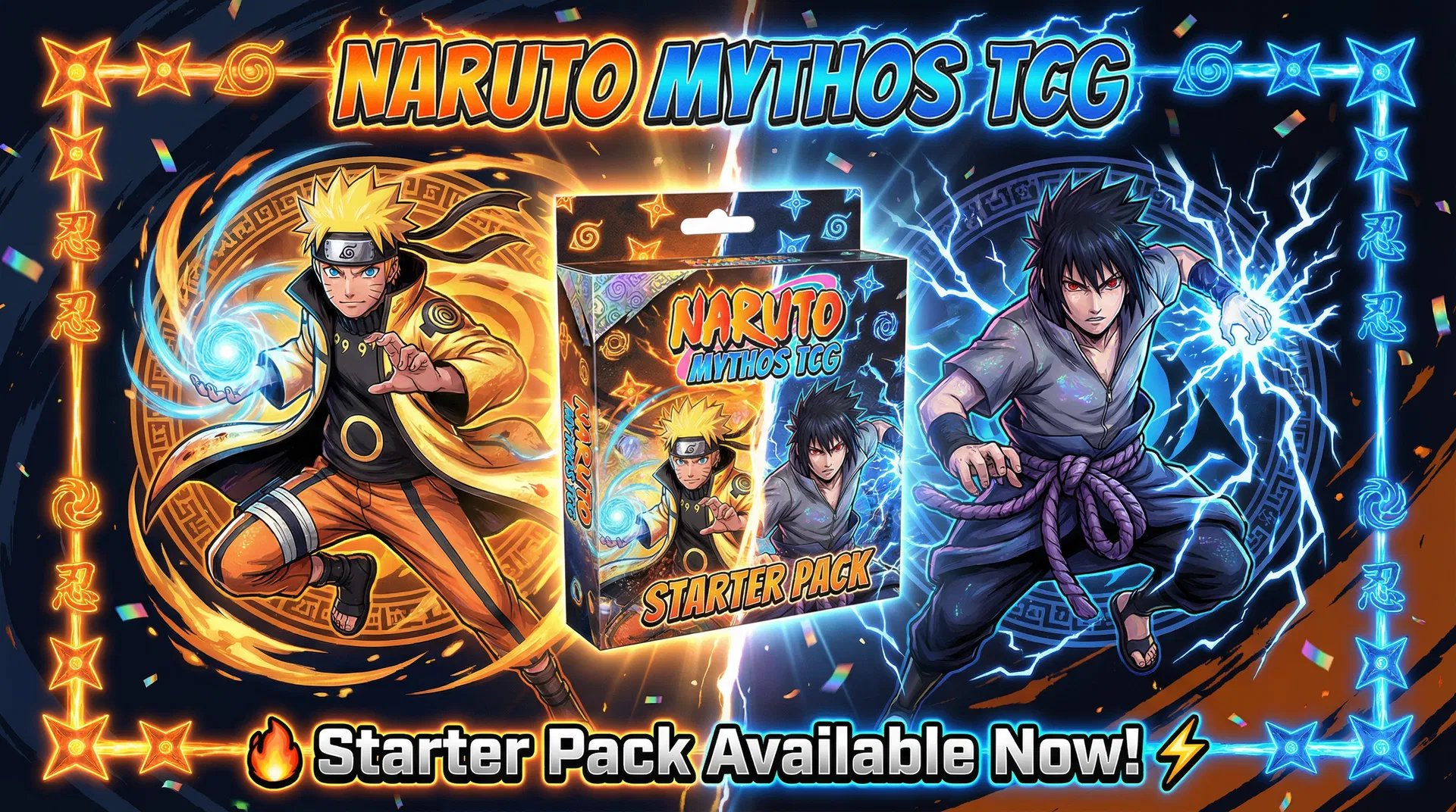 Naruto Mythos TCG Starter Pack - Scatena il Potere dei Ninja Leggendari!