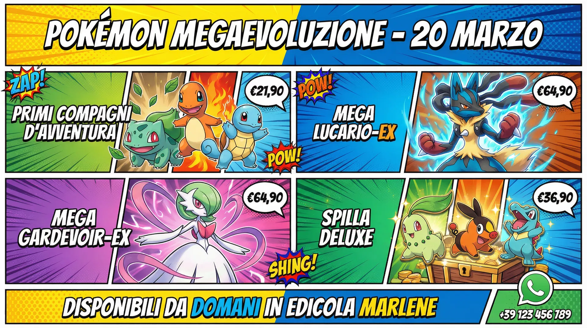 Pokémon Megaevoluzione: Disponibili Domani i Nuovi Arrivi!