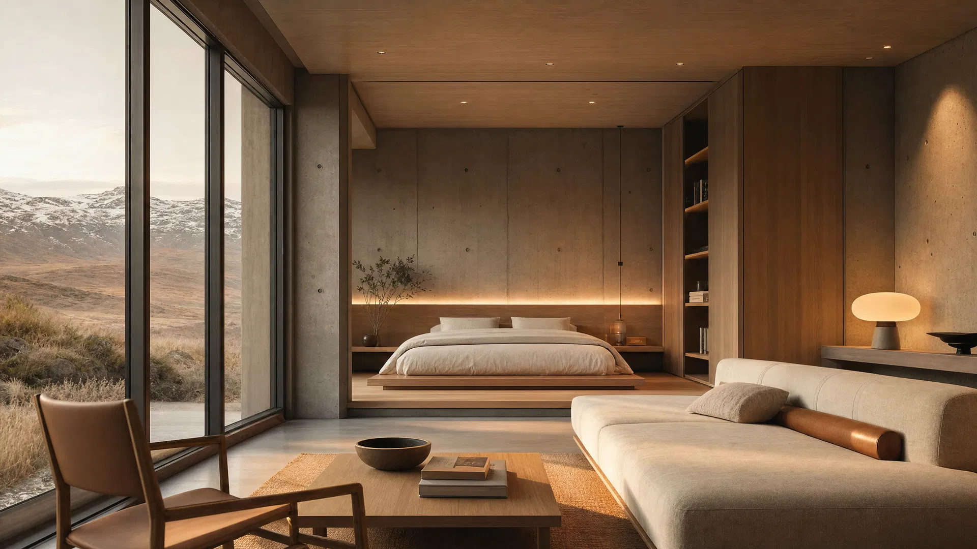 Interior of luxury modular habitat