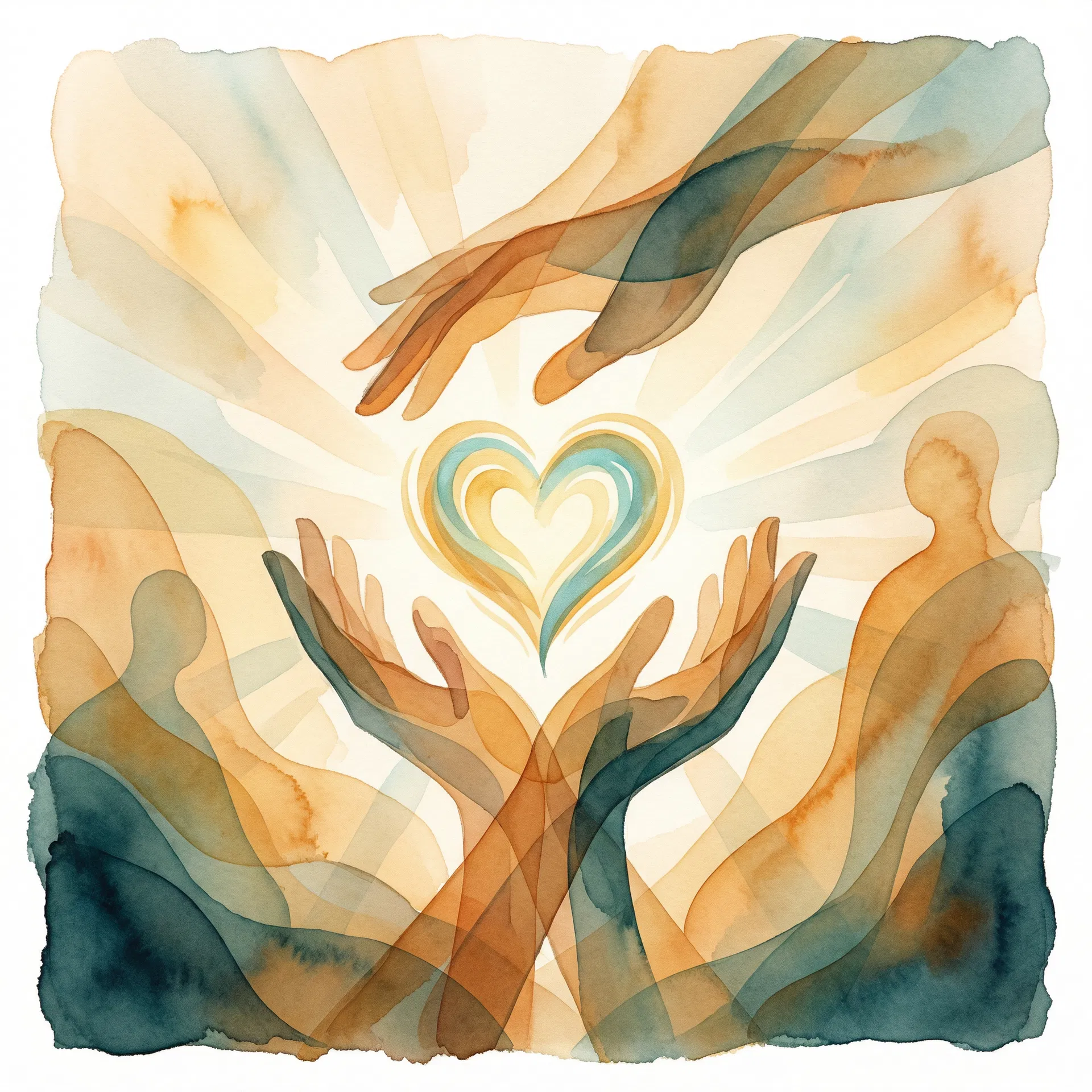 Community and charity illustration