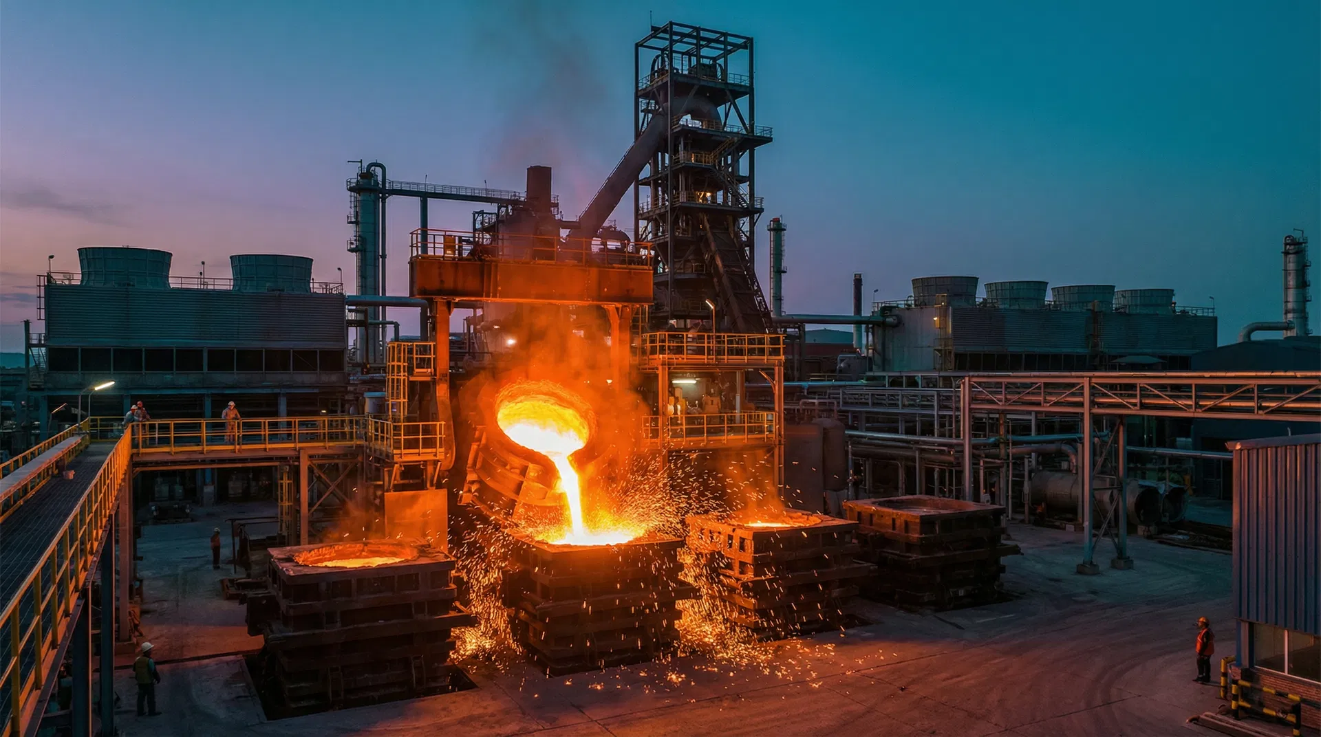 Copper refinery smelter