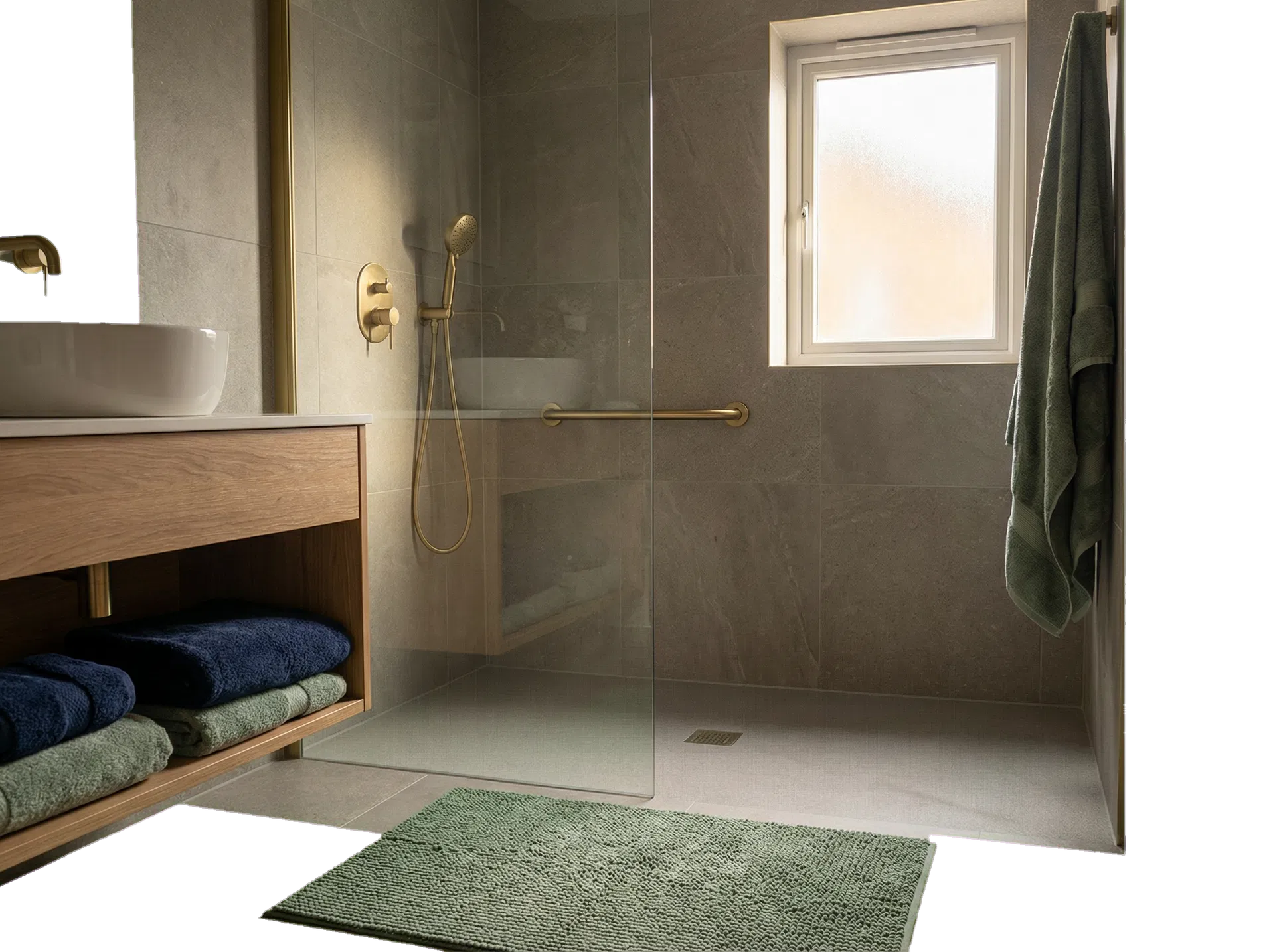 Accessible shower room detail