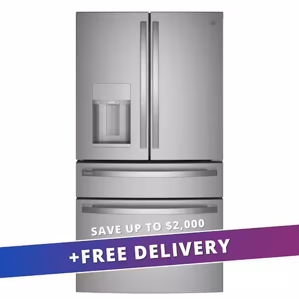 GE Profile 27.6 Cu. Ft. Smart 4-Door French-Door Refrigerator with Door-in-Door