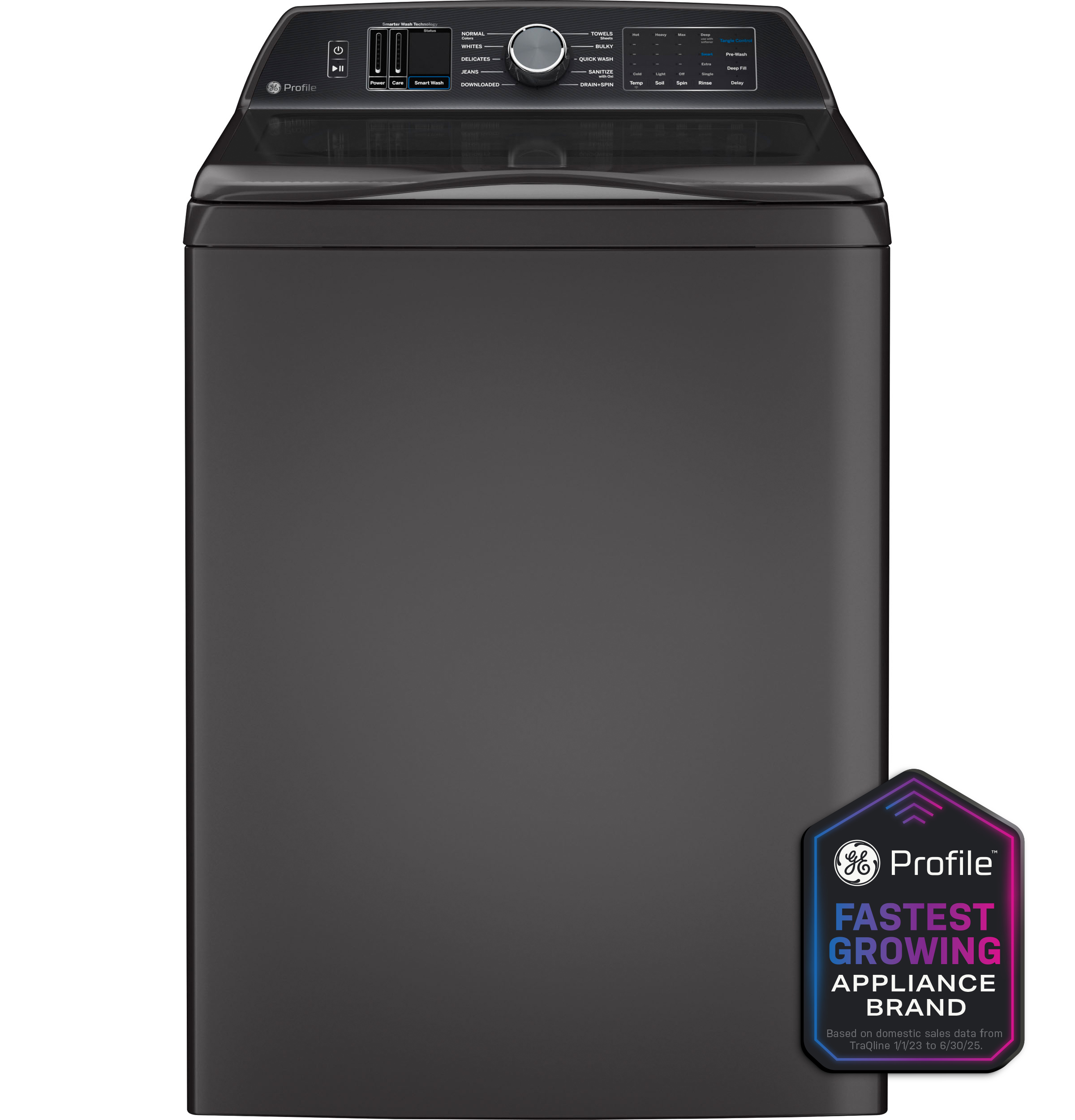 GE Profile™ 4.8 cu. ft. Capacity Washer with Smarter Wash Technology and FlexDispense®
