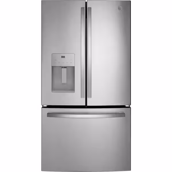 GE ENERGY STAR 25.6 Cu. Ft. French-Door Refrigerator with External Dispenser