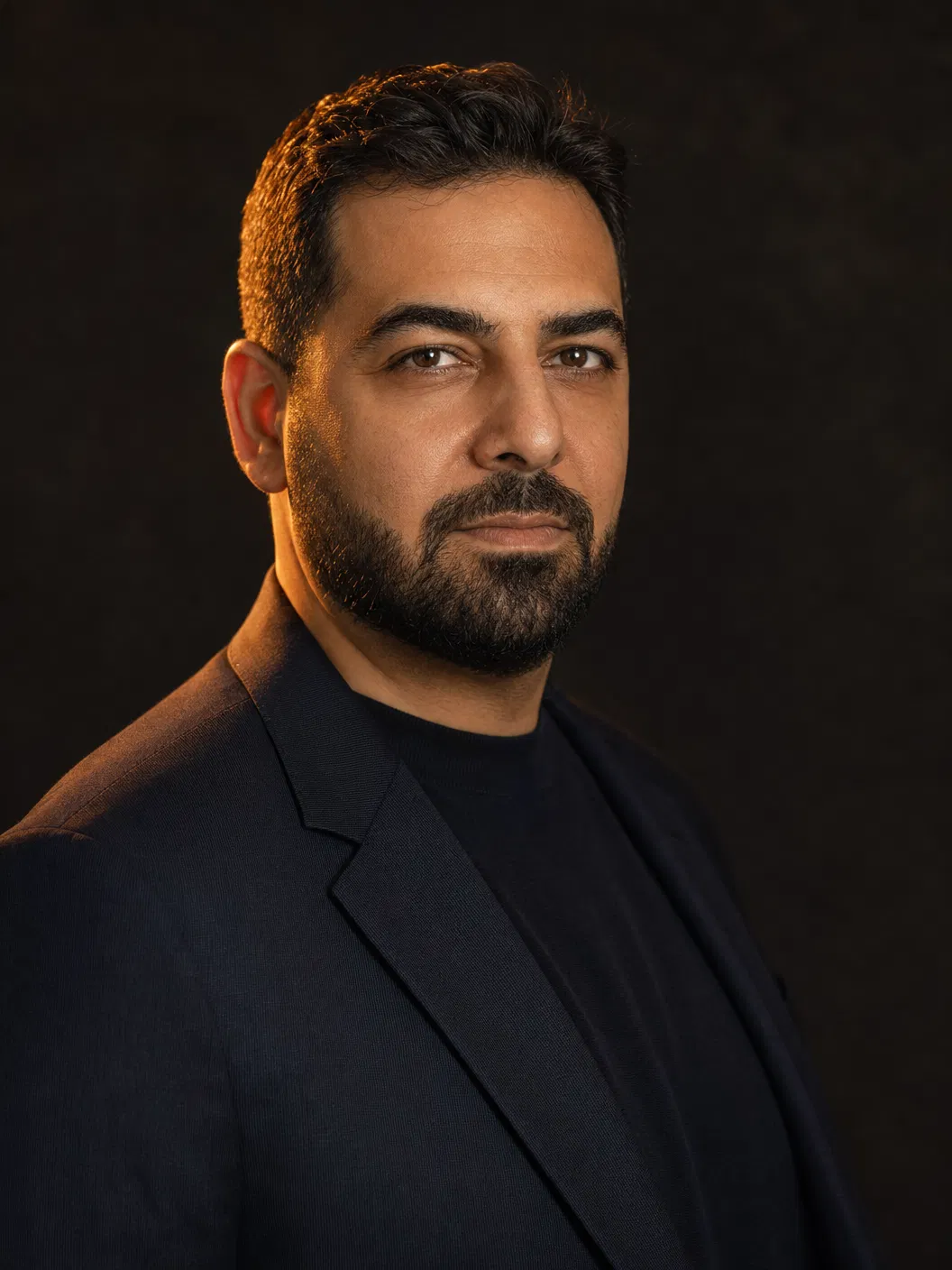 Portrait of Khalid Al-Mansoori, Founder & Chief Executive