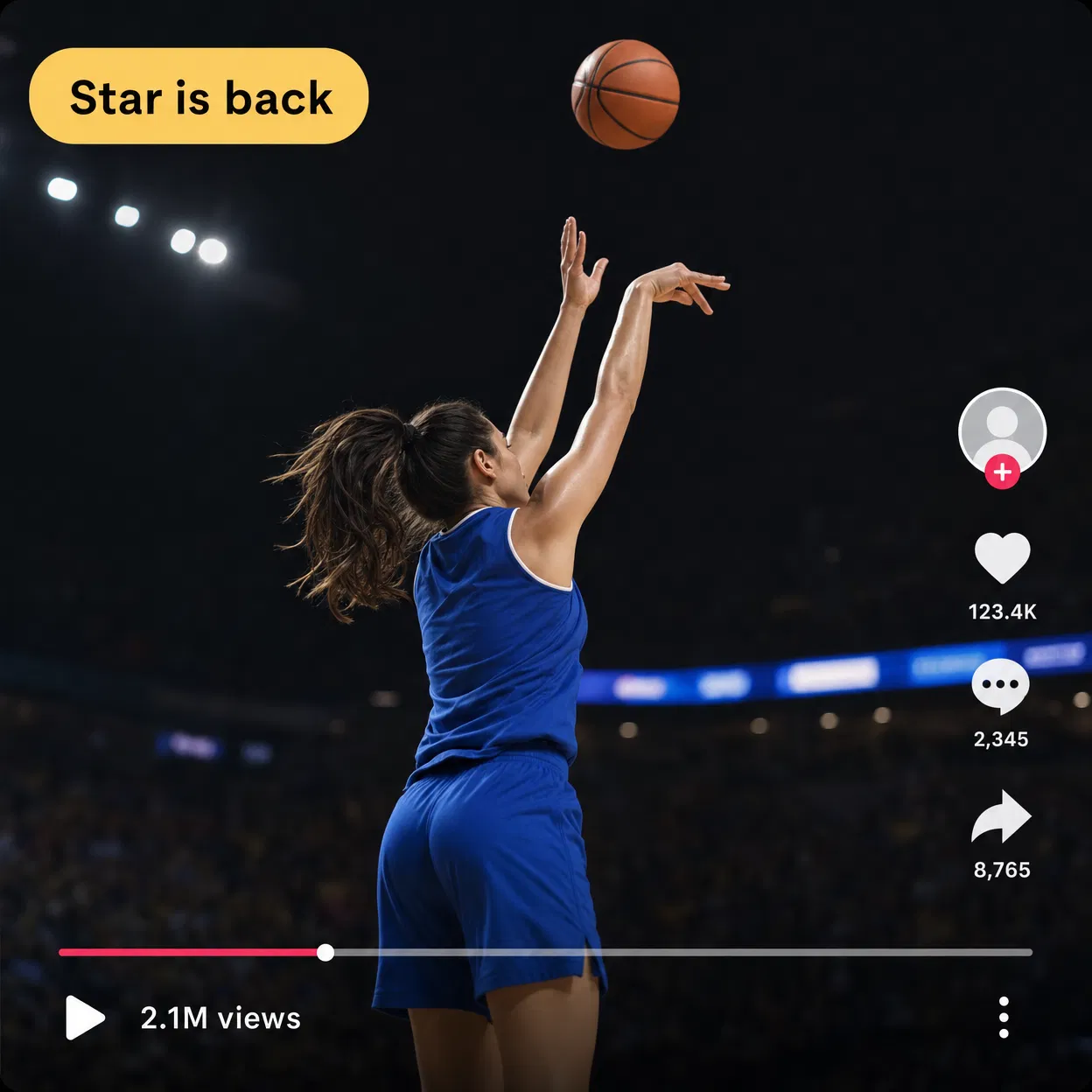 Earned post — basketball clip
